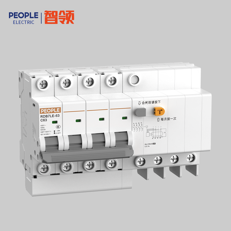 人民电器RDB7LE-63系列小型剩余电流动作断路器 
